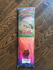 Large Rainbow Kite for Kids Easy to Fly, Beginners Kids Kite for Family Outdoors