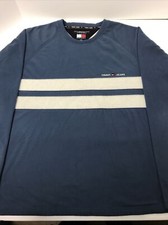 VTG Tommy Jeans Fleece Pullover Crewneck Sweater Men's XL Made In USA