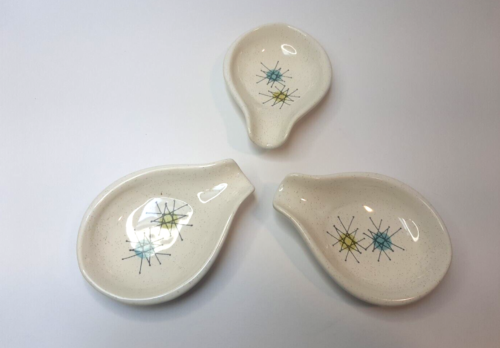 Franciscan Atomic Starburst Spoon Rest set of 3 - Picture 1 of 5
