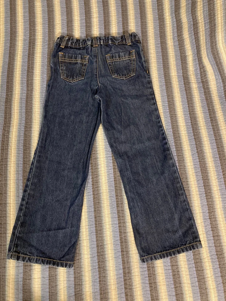 Lands’ End Jeans Kids Size 6X, Blue, Very Nice Condition Adjustable Waist - Image 2 of 4