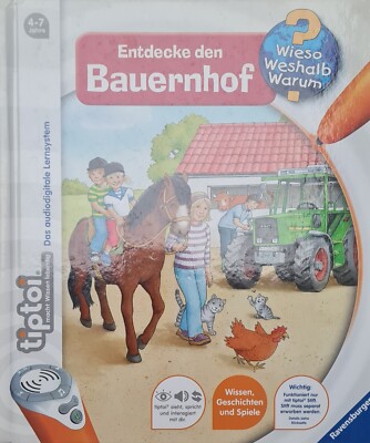 tiptoi Buch-Entdecke den Bauernhof- wieso weshalb warum-audiodigital Lernsystem