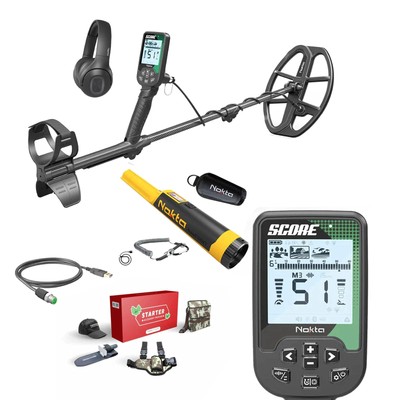 Nokta Score Waterproof, Multi-Frequency Metal Detector with Wireless Headphones