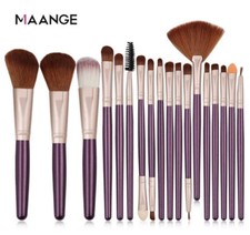 18pcs Makeup Brushes Cosmetic Eyebrow Blush Foundation Powder Kit Set Maange