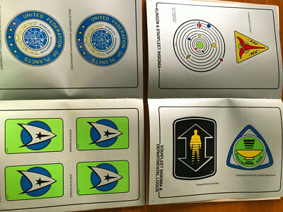 Star Trek Peel-Off Graphics Book - 2 Sticker Books | eBay