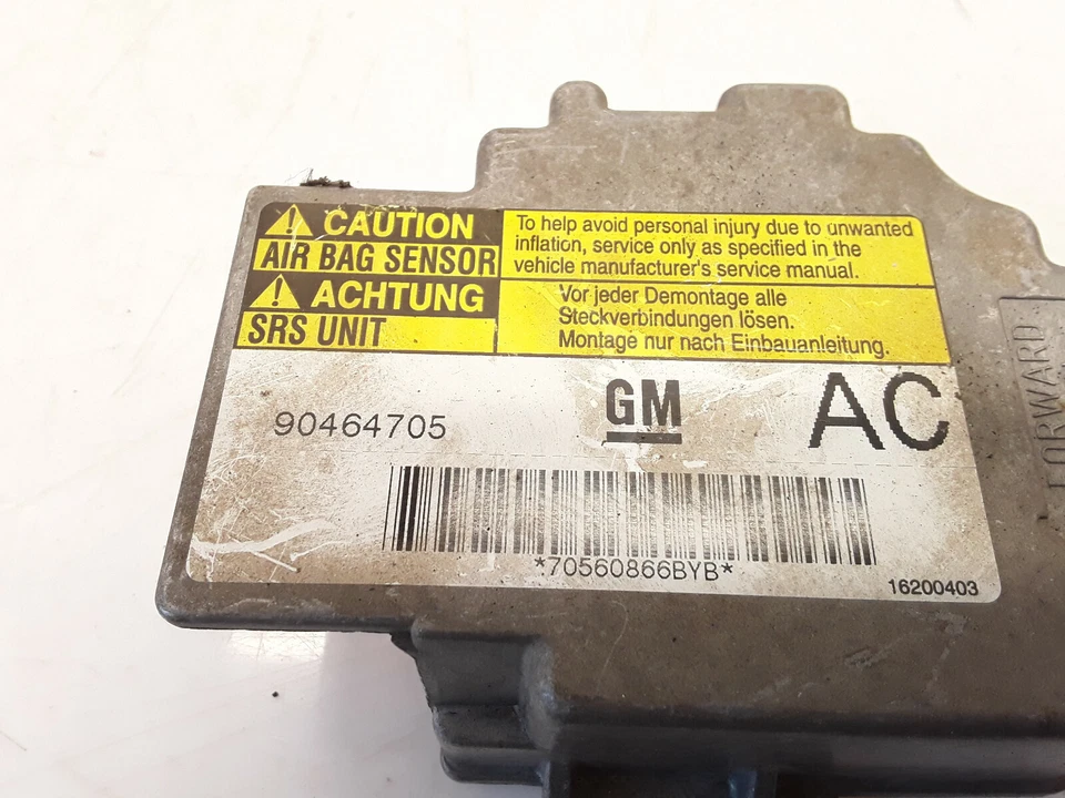 Opel Vectra B 1998 Sécurité Équipement Module de Contrôle Écu 90464705 16200403 - Photo 2/4