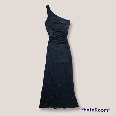 2000s maxi dress ♟🥀 Vintage City Triangles Sparkle Mesh Gothy ~ Dark Fairy Prom Size:Large (16-18) How Did Boys Dress BY116 Mesh lace