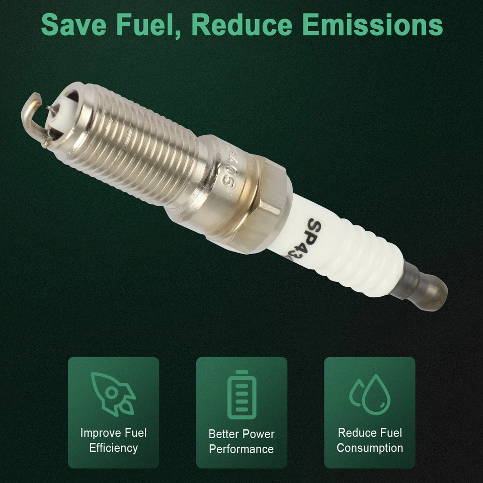 6x bujías de iridio y platino para Lincoln MKS V6 2009-2012 3,7 L Foto 4 de 4