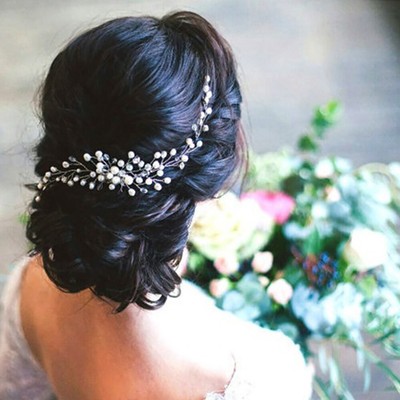 Pearls Crystal Hair Comb Clips Pins Wedding Bridal Hair