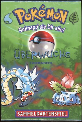 1999 Pokemon DEUTSCH Unlimited Base Set Überwuchs-Overgrowth Themendeck SEALED