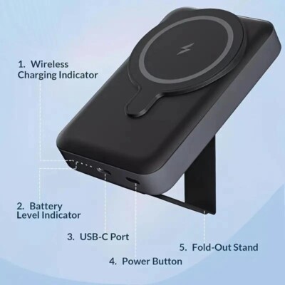 Wireless MagSafe Battery Pack Magnetic Power Bank For iPhone 13/14/15/16 Max Pro