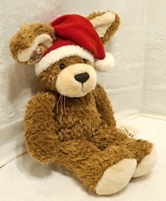Ganz Heritage 16" CHRISTMAS WABBIT Plush Santa Bunny Rabit 1999 New NWT