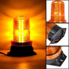 Amber 30LED Rotating Strobe Light Rooftop Flash Beacon Emergency Warning 12V-24V