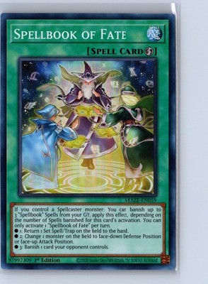 yugioh maze of memories card list price Yugioh: Maze of Memories Spellbook of Fate #MAZE-EN059 Super Rare,1st Ed