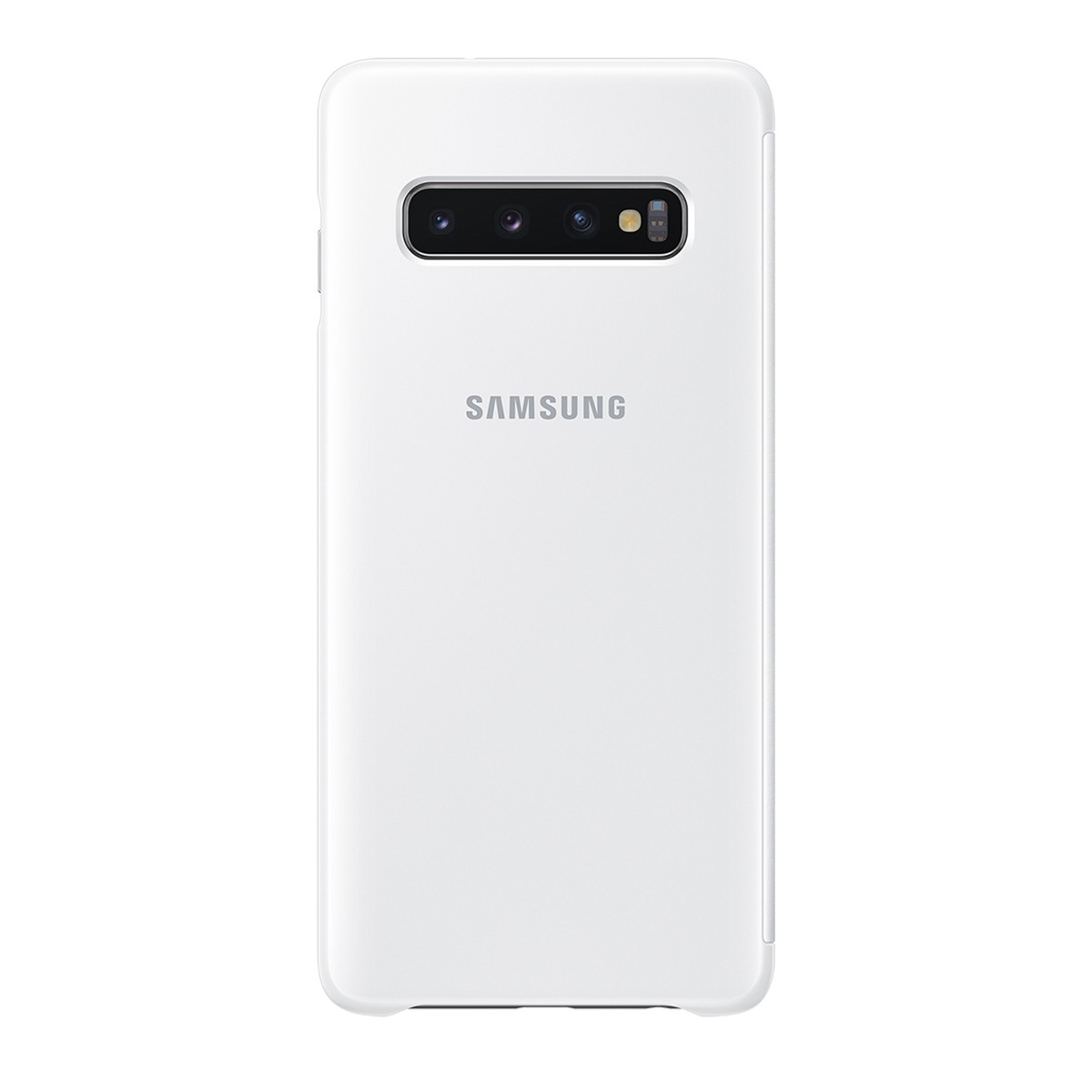 Coque Galaxy S10e Clear View Rabat Tactile Blanc pour Notification