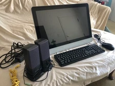 TELIKIN ELITE SILVER 22” TOUCHSCREEN SENIORS COMPUTER,WITH KEYBOARD, MOUSE, PLUS