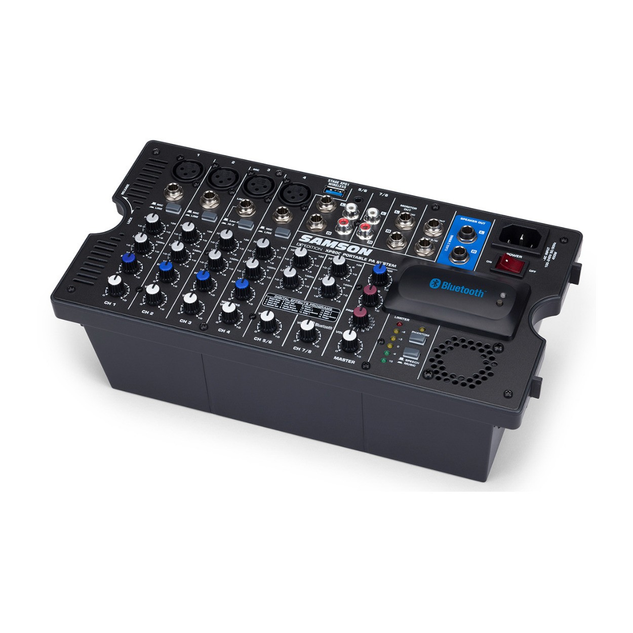 Samson Expedition XP800 800W Portable PA System DJ Equipment PRO