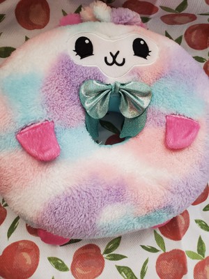Pikmi Pops Doughmi Plush Achurro Llama Pillow Circle Doughnut Stuffed Alpaca 