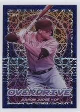 2021 Panini Chronicles Overdrive Blue Velocity Prizm Aaron Judge #18 13x1