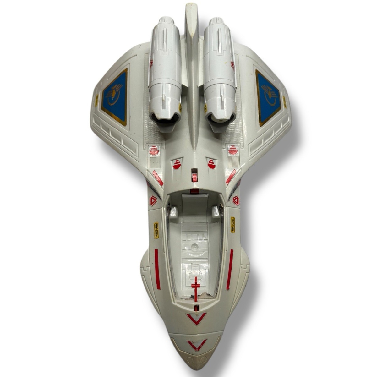 キャプテンパワー　パワージェットXT-7 レトロ Vintage Captain Power Jet XT-7 Mattel White Space Ship Gun Vehicle
