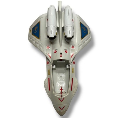 Vintage Captain Power Jet XT-7 Mattel White Space Ship Gun Vehicle