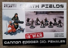Wargames Atlantic Death Fields Cannon Fodder (2) Females (*See Per Order Flat Ra