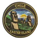 Chile Easter Island Rapa Nui Fully Embroidered Sew/Iron on Patch (A)