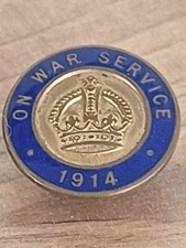 WW1 1914 On War Service Lapel Badge.