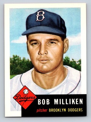 1991 Topps Archives 1953 #221 Bob Milliken Brooklyn Dodgers - NM/MT