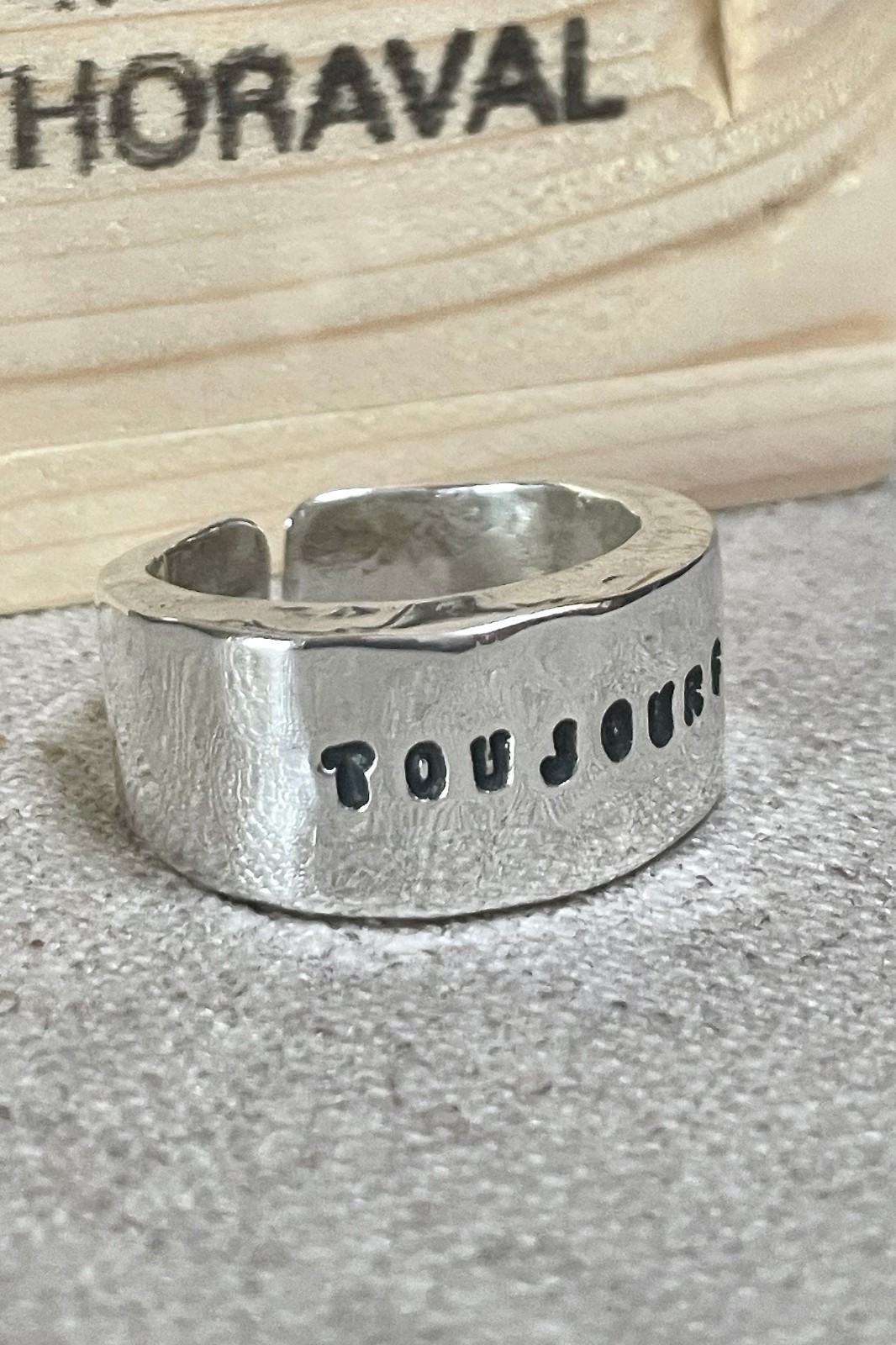 Bague chevalière Serge Thoraval Toujours argent 925 taille 63 neuve mixte