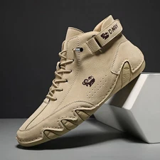 Luxury Leather Ankle Boots Men Women Handmade Designer Casual Shoes Big Size 35-