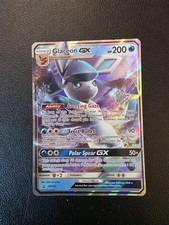 Carta Pokemon Glaceon GX SM147 Stella Nera Promo Holo EN NM