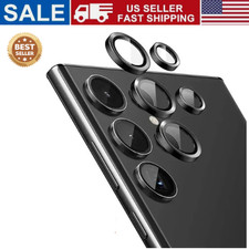 Camera Lens Protector for Samsung S23 S24 S25 Ultra Plus Metal Ring Diamond