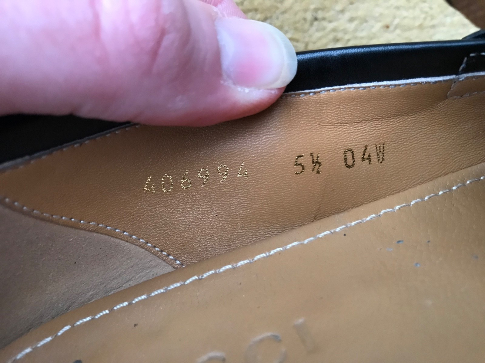 Gucci Loafers Leather Shoes Jordaan Black Gold Horsebit Mens US 6.5 UK 5.5 39.5 thumbnail 16