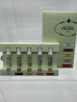 Prada Les Infusions Mini Perfume Discovery Set 5x2ml Iris Vanille Ylang Rose