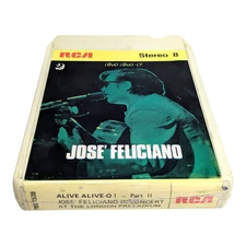 NEW PADS&SPLICE! JOSE FELICIANO ALIVE-O PT2 1969 B- 8-track cartridge