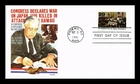 US COVER WWII WAR DECLARED ON JAPAN 50TH ANNIVERSARY FDC FLEETWOOD