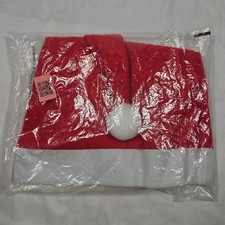 Christmas Super Long Santa Hat Red with White Brim and White Ball at the end