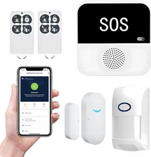 Smart Alarm Kit WiFi, Home Security Alarm System with app control, 4 Pieces
