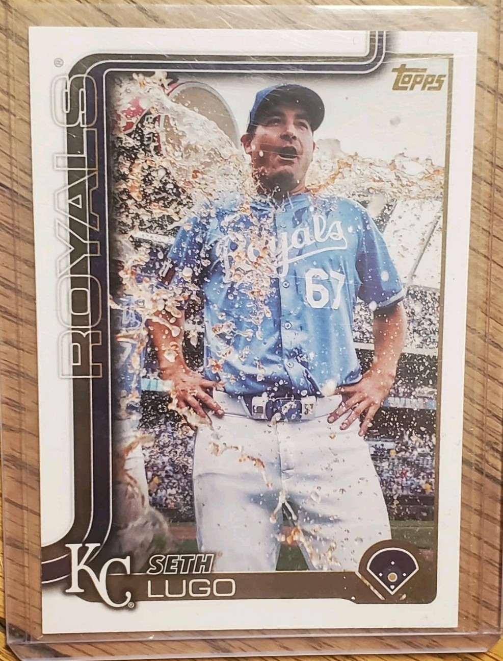 2025 Topps Series 1 #206 Seth Lugo Golden Mirror SSP Kansas City Royals