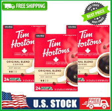 3 BOX Tim Hortons Original Blend Medium Roast Keurig Coffee Pods, 24 Ct BOX