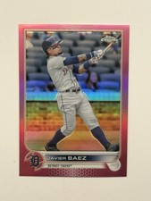2022 Topps Chrome - Javier Baez #147 - Pink Refractor