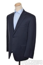 CANALI Current 1934 Solid Blue Wool Sport Coat Blazer Jacket - EU 54 / US 44 R