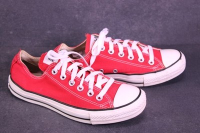 Converse Sneaker Chucks All Star Classic OX Damen Gr. 38 rot weiß Canvas BC1680