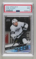 2020-21 Upper Deck Young Guns Clear Cut Gabe Vilardi #215 PSA 9 MINT 0v33