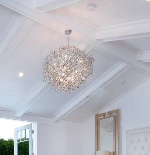 Maxim Comet 25" Wide Chrome and Crystal Chandelier - Picture 6 of 10