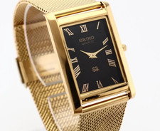 Vintage Seiko Slim Tank Quartz Men's Watch, Gentleman s Choice - FREE SHIPPING