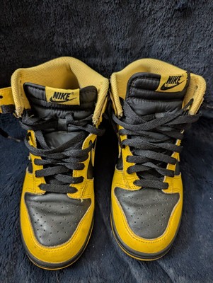 Nike Dunk High Black Varsity Maize Us 5 Yellow Black 317982-043 Shoes 2011 