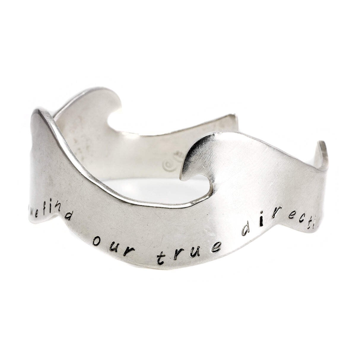Silver Wave Bangle - image 4