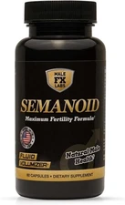 SEMANOID (60 Caps) Maximum Fertility Formula and Semen Volumizer - Load Booster