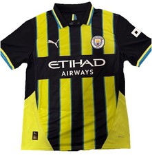 Puma Manchester City 2024/25 Jersey Men’s Medium Etihad Airways Soccer Shirt